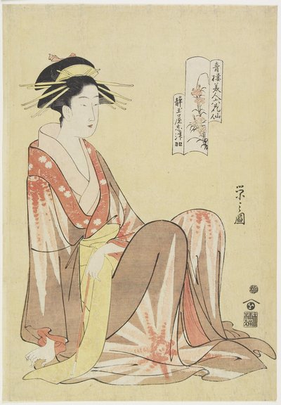 Shizuka of Shizutamaya House, c. 1794-1795 by Chobunsai Eishi