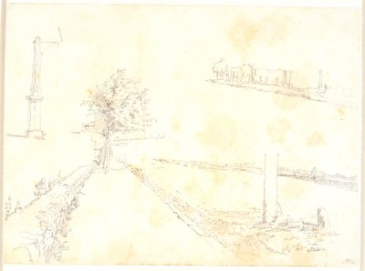 The Sidewalk Along the Lake by Christen Købke