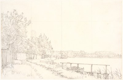 Scene of Østerbro, Seen from Dosseringen by Christen Købke