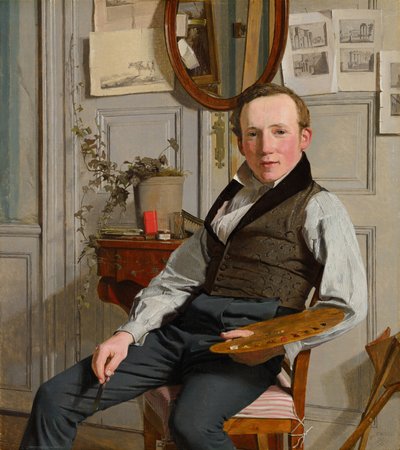 Portrait of Frederik Sødring by Christen Købke