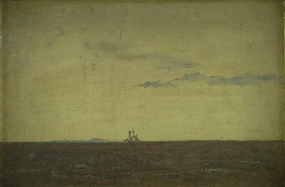 Seascape. Sky at Sunset by Christen Købke
