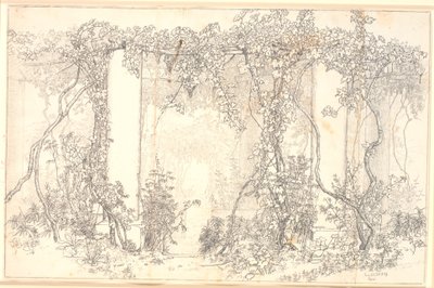 Study of a Pergola in Capri by Christen Købke