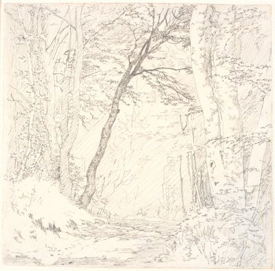 Road through a Forest by Christen Købke