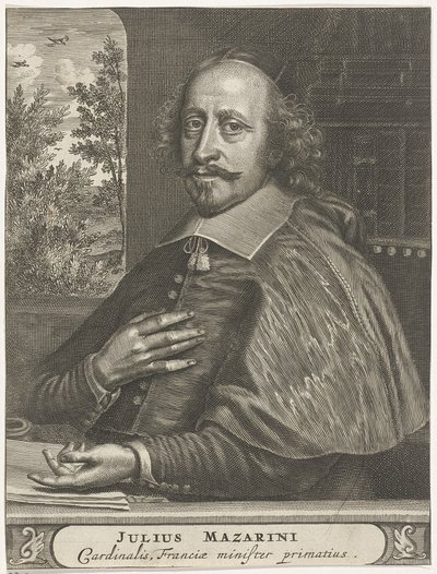 Portrait of Cardinal Mazarin, 1660s-1670s by Christiaan Hagen