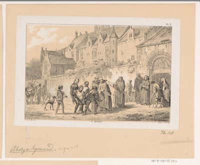 Abbey of Egmond, 13th Century by Christiaan Lodewijk van Kesteren