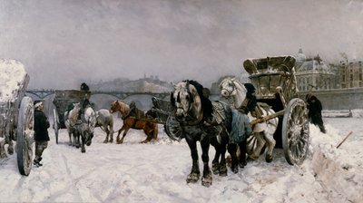 Driving Snow on the Seine by Christian Eriksen Skredsvig