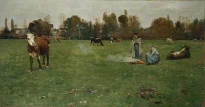 Shepherd Girls by Christian Eriksen Skredsvig