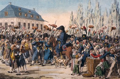 French Entering Jena, October 14 by Christian Gottfried Geissler