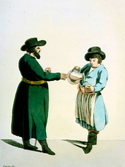 Kvass Vendor by Christian Gottfried Heinrich Geissler