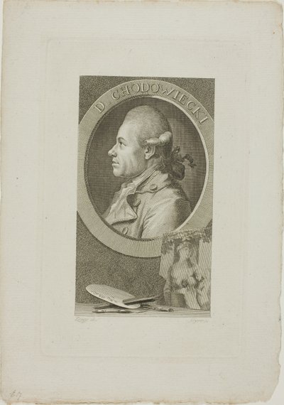 Portrait of Daniel Chodowiecki by Christian Gottlieb Geyser