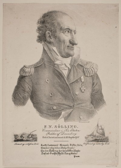 Portrait of Commander Sølling by Christian Hornemann