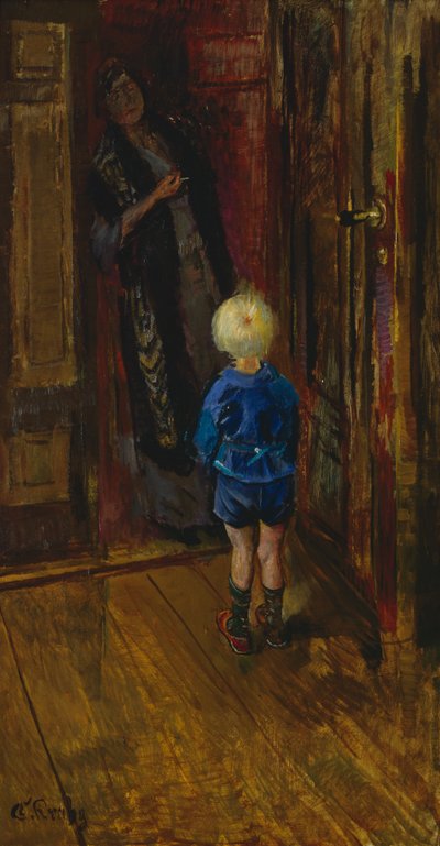 A White Lie by Christian Krohg