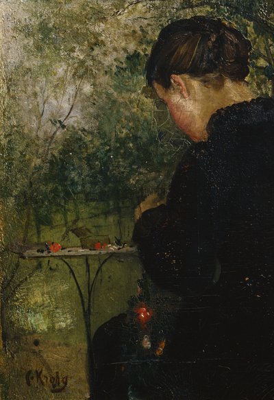 Amalie in the Garden by Christian Krohg