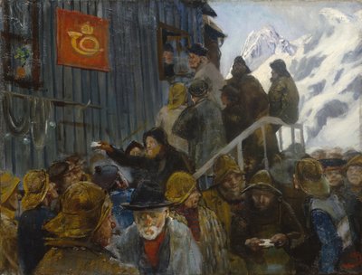 Arrival of the Post by Christian Krohg