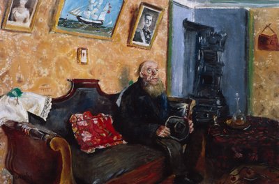 Condolence Visit by Christian Krohg