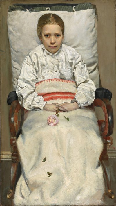Sick Girl by Christian Krohg