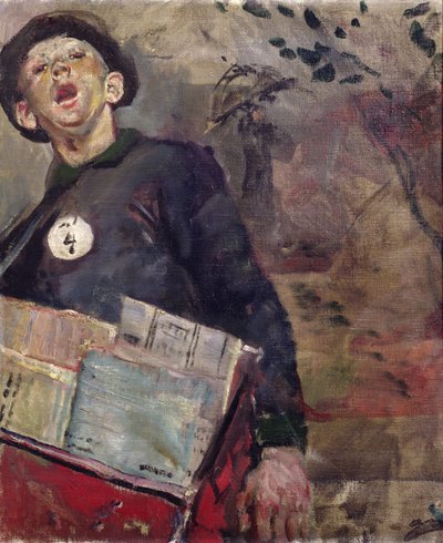 The Newspaper Boy by Christian Krohg