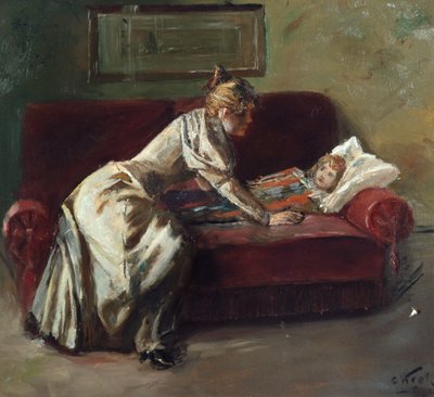 The Sick Child by Christian Krohg