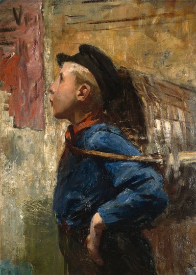 Whistling Errand Boy by Christian Krohg