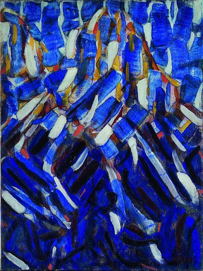 Abstraction the Blue Mountain by Christian Rohlfs