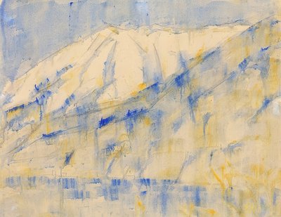 Mountain in Snow near Lugano. 1934 by Christian Rohlfs