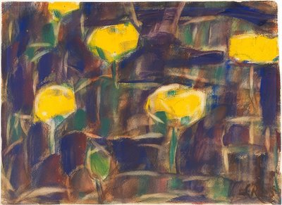 Water Lilies. 1925 by Christian Rohlfs