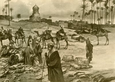 Caravan at Mit-Rahine, 1898 by Christian Wilhelm Allers