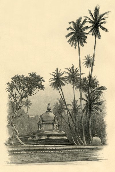 Natha Devale Shrine, Kandy, Ceylon, 1898 by Christian Wilhelm Allers