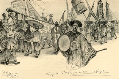 New Year parade, Singapore, 1898 by Christian Wilhelm Allers