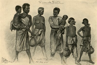 Siamese Family, Bangkok by Christian Wilhelm Allers