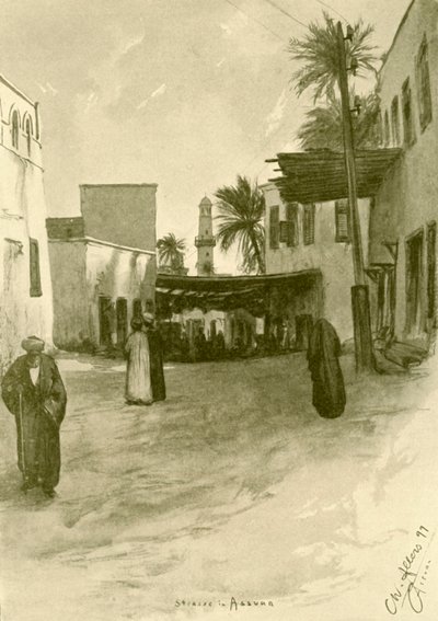 Street in Aswan, Egypt by Christian Wilhelm Allers