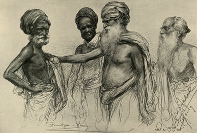 Street studies, Kandy, Ceylon by Christian Wilhelm Allers