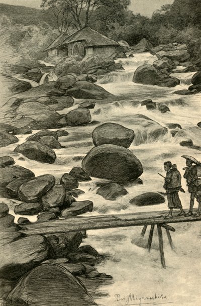 Waterfalls at Miyanoshita, Japan, 1898 by Christian Wilhelm Allers
