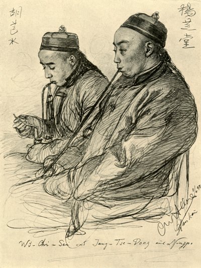 Wu-Chi-Sei and Jang-Tse-Dong from Ningpo, 1898 by Christian Wilhelm Allers