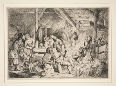 Adoration of the Shepherds by Christian Wilhelm Ernst Dietrich