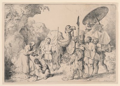 St. Phillip Baptizing the Ethiopian by Christian Wilhelm Ernst Dietrich