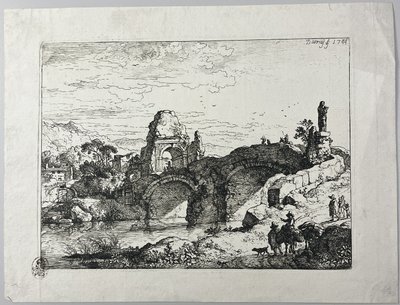The Stone Bridge by Christian Wilhelm Ernst Dietrich