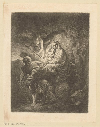 Flight into Egypt by Christian Wilhelm Ernst Dietrich