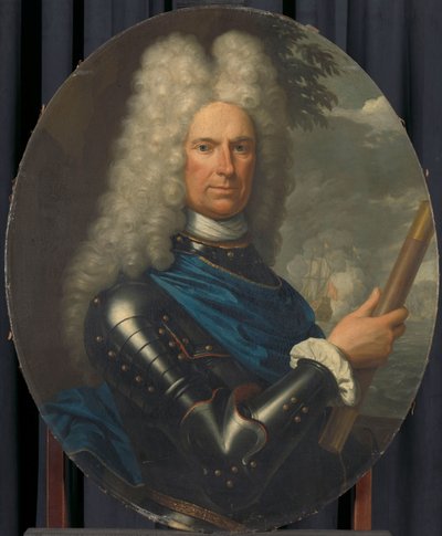 Portrait of Rear-Admiral Arent van Buren by Christoffel Lubienitzki