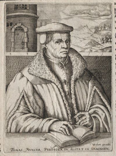 Portrait of Thomas Müntzer by Christoffel van Sichem