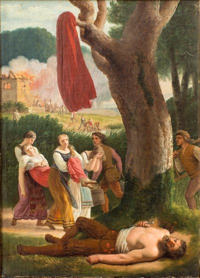 Hagbard and Signe by Christoffer Wilhelm Eckersberg