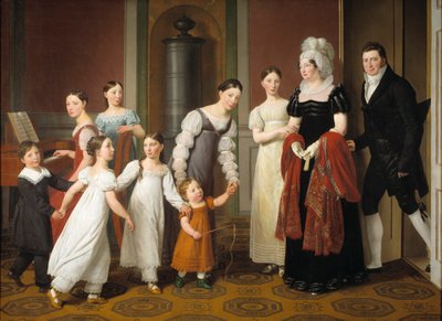 The Nathanson Family, 1818 by Christoffer Wilhelm Eckersberg