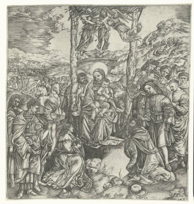 Adoration of the Magi by Christoforo di Michele Robetta