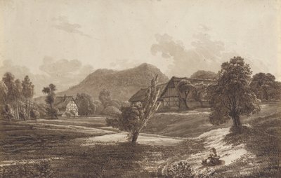 Lusatian Landscape with the Landeskrone Mountain by Christoph Nathe