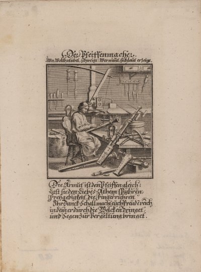 The Wind Instrument Maker by Christoph Weigel the Elder