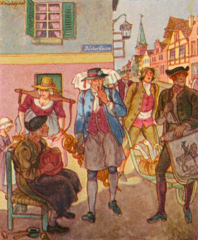 Street Dealer by Christophe (1856 1945)