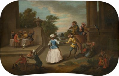Singerie: The Dance, c. 1739 by Christophe Huet