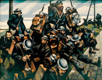 Troops Resting by Christopher Richard Wynne Nevinson