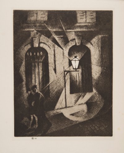 Sinister Paris Night by Christopher Richard Wynne Nevinson