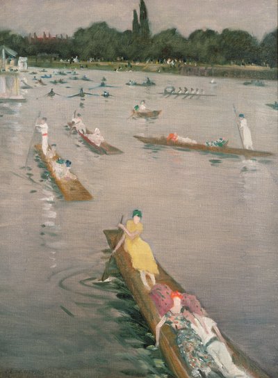 Regatta at Henley by Christopher Richard Wynne Nevinson